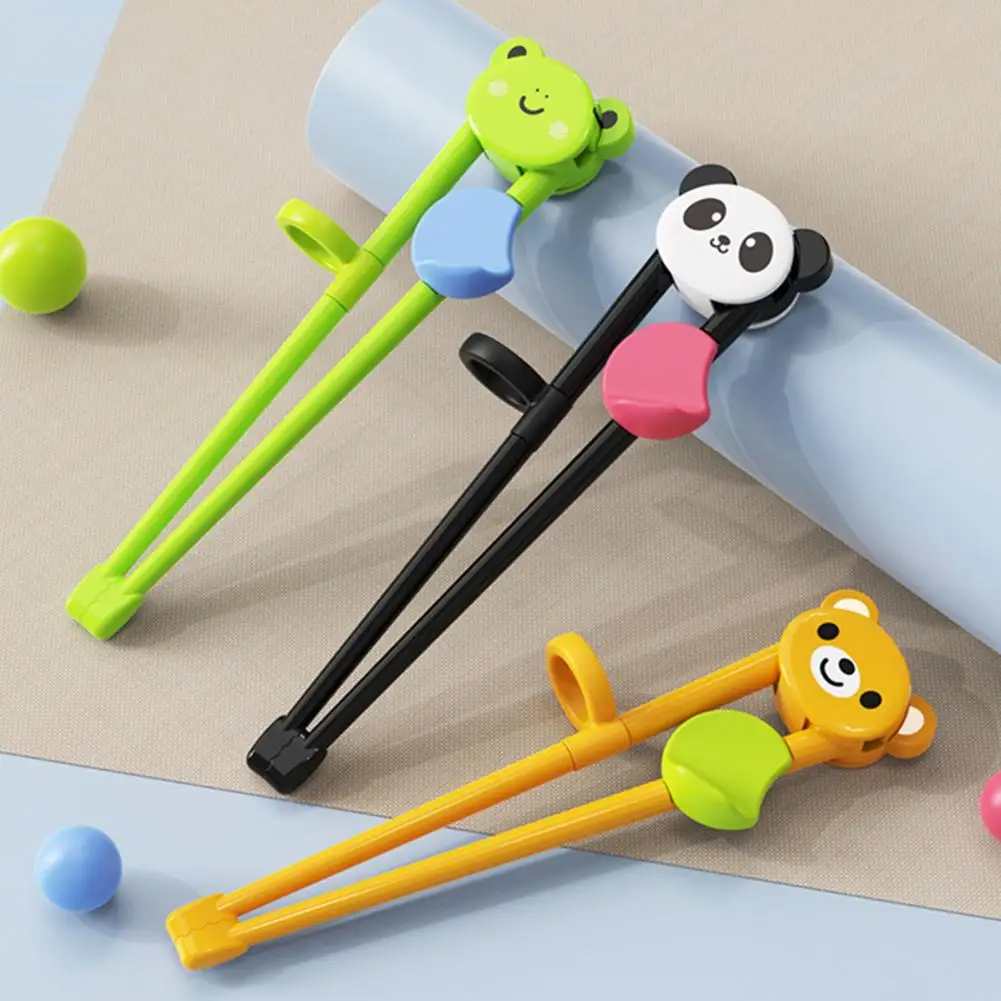 1 Pair Multi Color Cute Bear Panda Cat Learning Training Chopsticks For Kids Children Chinese Chopstick Learner Gifts