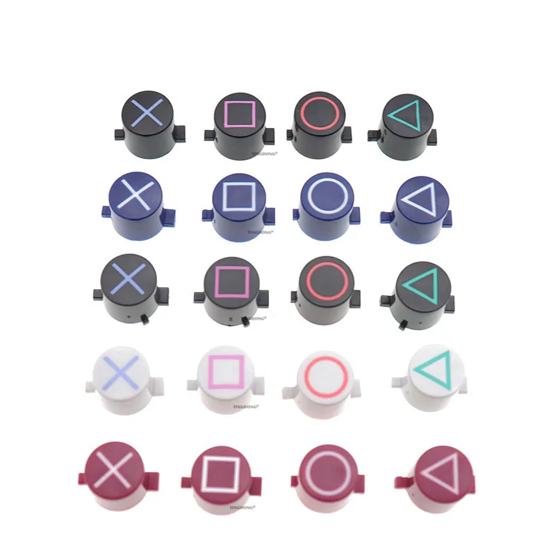 1Set Plastic button For PS4 ABXY Buttons Circle Square Triangle
