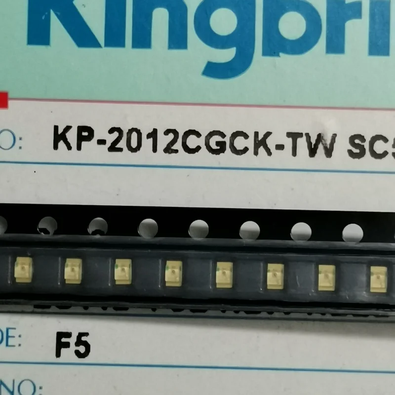 0805 적색광 두께 1.1t 밝은 LED 램프 구슬, 100 개/KP-2012CGCK-TW