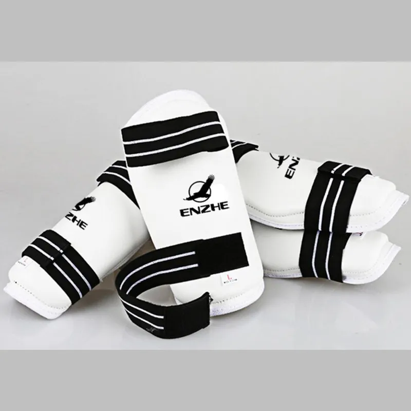 Espinilleras de brazo de Taekwondo, protector de kick boxing, polainas de boxeo de Karate, protección de tobillo para MMA, Muay thai, espinilleras - Imagen 3