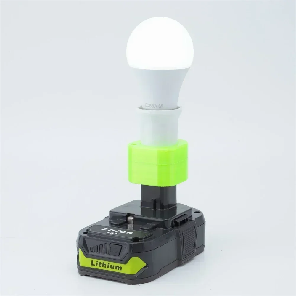 Cordless Portable E27 Bulb Lamp LED Light portable flashlight portable work lights portable work light For Ryobi 18V Li-ion Battery Indoor And Outdoor Emergency Work Light（NO Battery ）