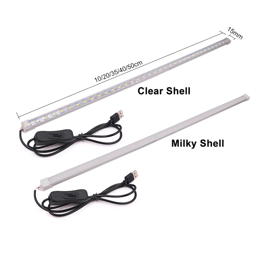 Led Bar Licht 5V Usb Powered Stijve Strip Licht Smd 5630 10Cm 20Cm 35Cm 40Cm 50Cm Warm/Natural/Cool White Led Onder Kast Licht