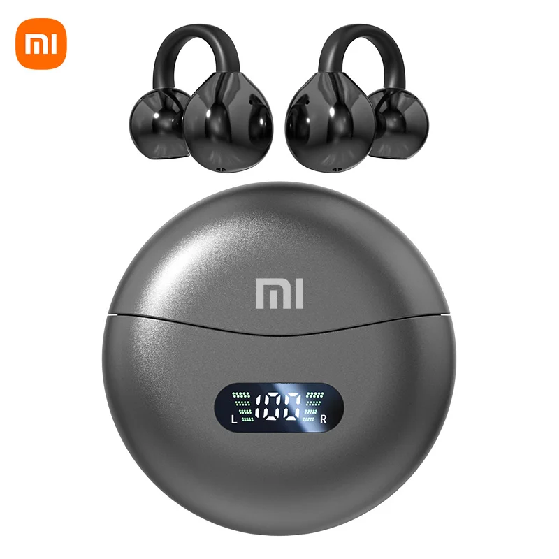 thumbnail image 1 of XIAOMI M79/M91 Auriculares inalámbricos con clip para la oreja, nuevos auriculares deportivos con Bluetooth 5.4 y control táctil con cancelación de ruido ENC, 1 of 5
