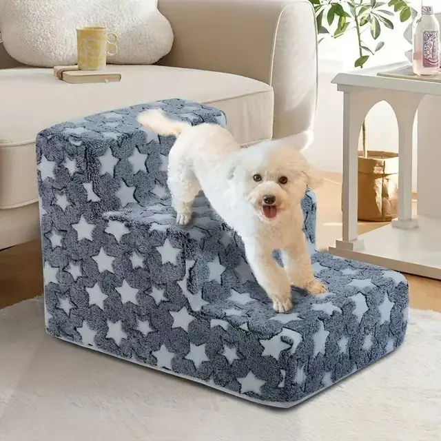 3/4 Pets Steps Foam Dogs Secure Stairs Ramps Non-Slip Pets Star Steps for Protect Older Dogs Pets with Joint Pain Sofa Bed Ladde 3/4 Pets Steps Foam Dogs Secure Stairs Ramps Non-Slip Pets Star Steps for Protect Older Dogs Pets with Joint Pain Sofa Bed Ladde
