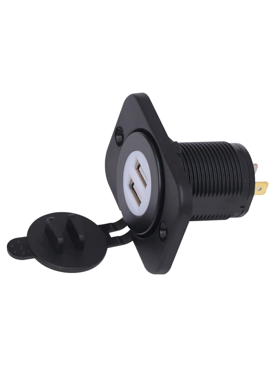 

12V/24V Bus TWIN USB-Charging Rail Way Train USB Charger with Dual Port for Mobile Phone