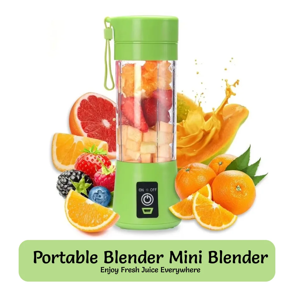 Fruit Juicer 380ML Portable Mini Blender Shakes Smoothies Rechargeable USB Traveling