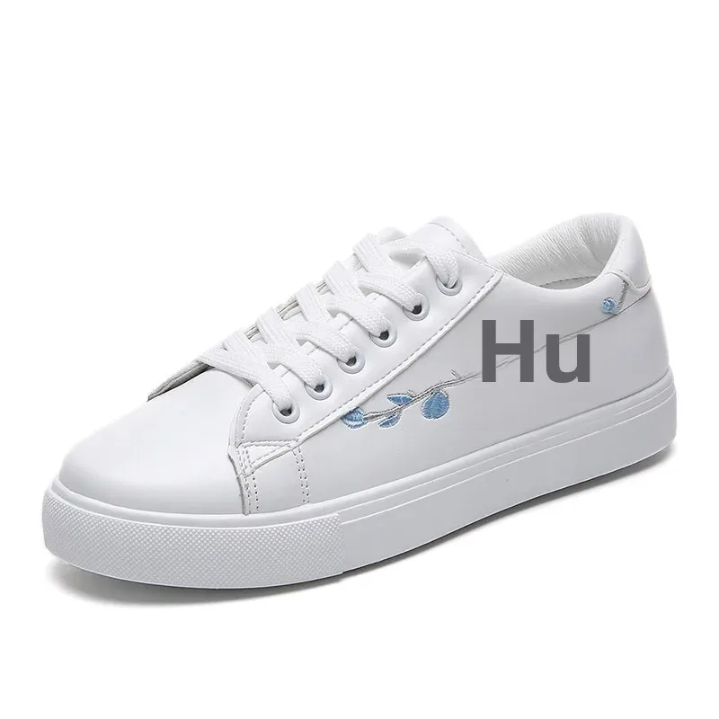 Korean Style Embroidery Women's Casual Sports Shoes Flat Breathable Low Top Spring Autumn sports shoes casual sneakers