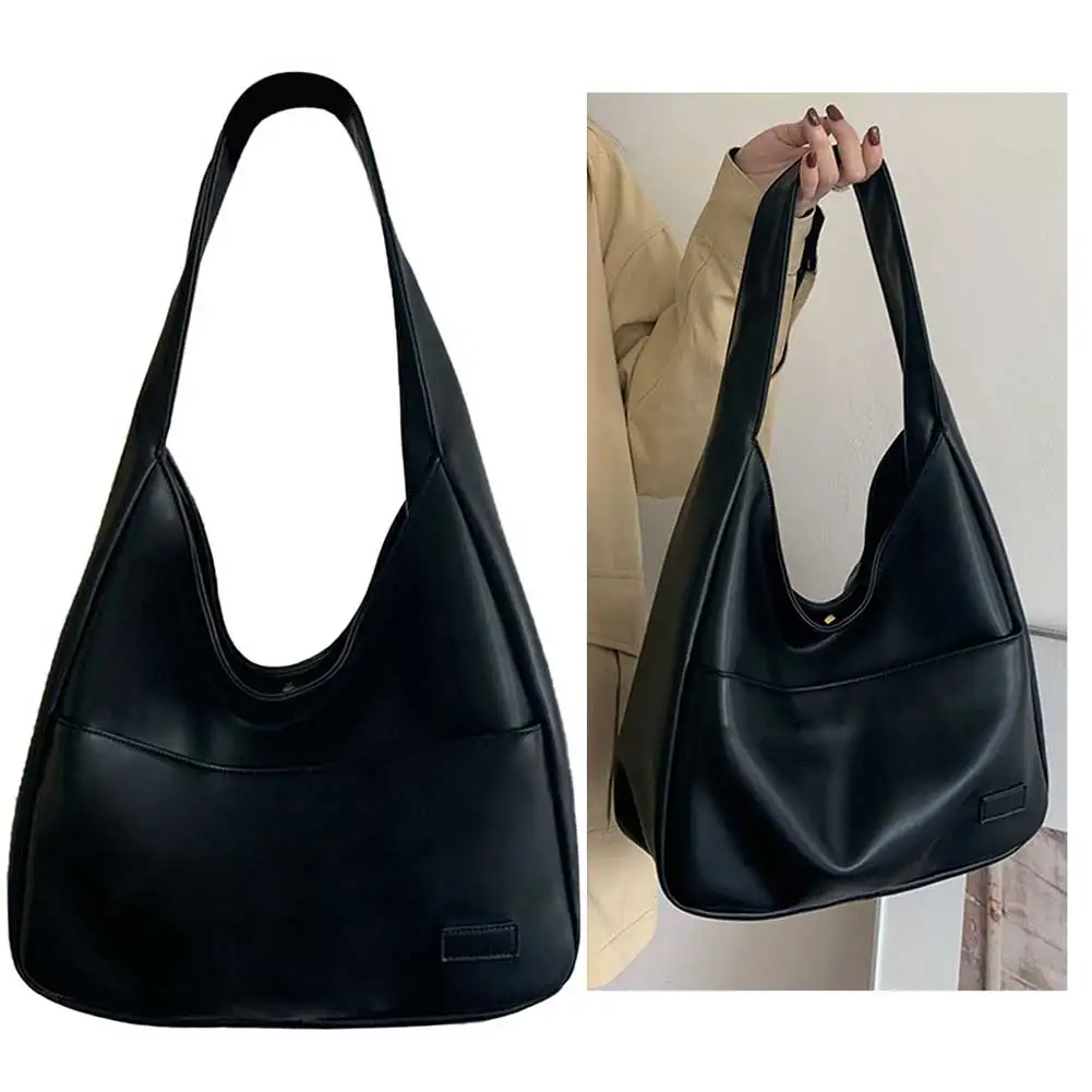 Women Vintage Hobo Bag Trendy PU Leather Shoulder Bag Large Capacity Retro Tote Handbag Satchel Armpit Fall Winter
