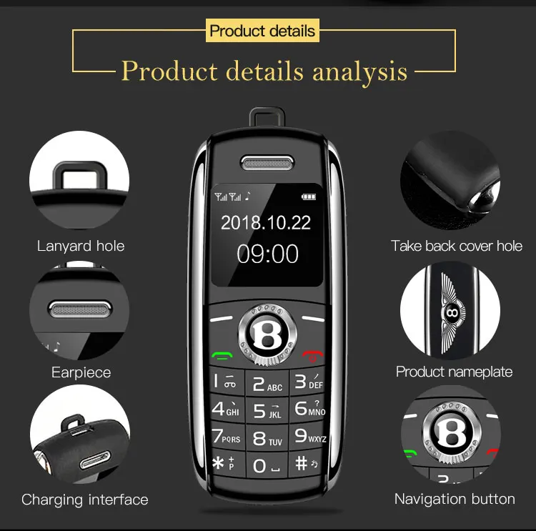 Unlocked Mini Mobile Phone Bluetooth Dialer 0.66 Inch With Hands Mini  Telephone MP3 Magic Voice Dual Sim Smallest Cell Phone - AliExpress