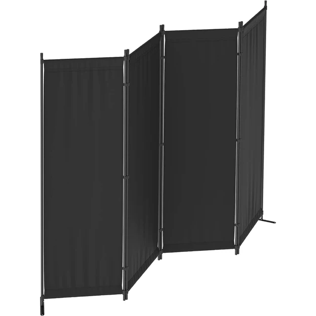 Room Divider, Folding Privacy Screens, 4 Panel Room Partitions, 88" Foldable Wall Dividers