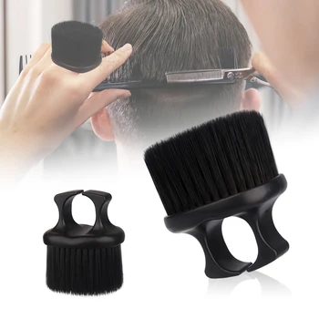 Parrucchiere professionale per parrucchiere, spazzola per capelli, capelli morbidi, anello per dito in nylon, spazzola per barba portatile, pettine per pulizia 1
