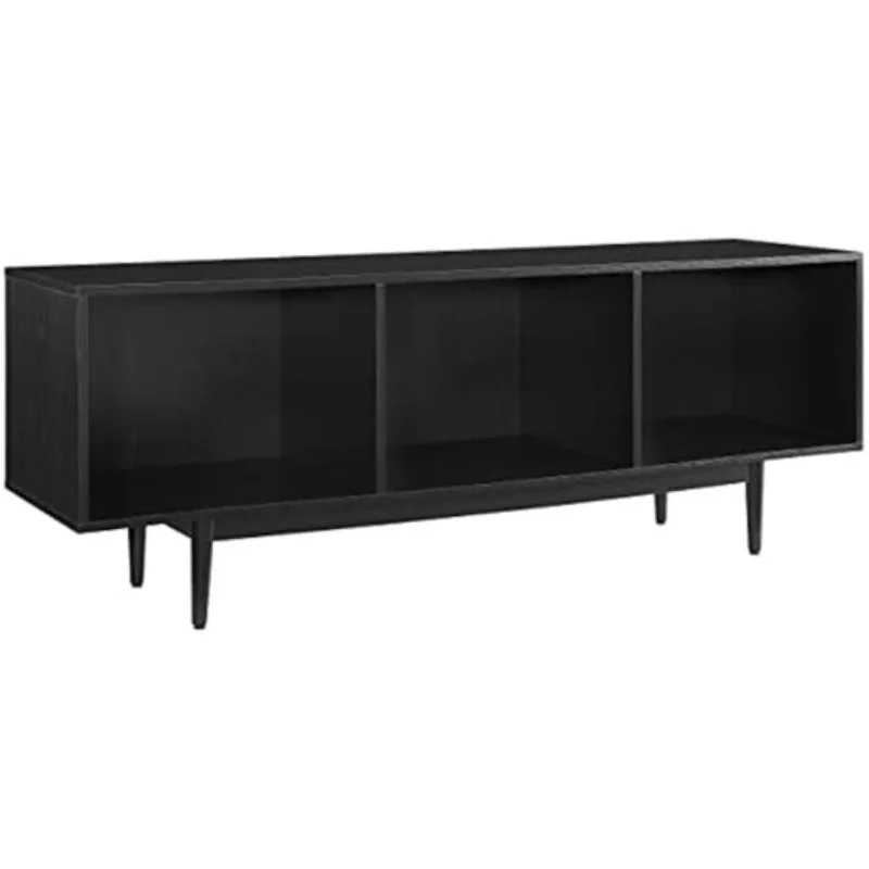 

Crosley Furniture Liam Mid-Century Record Storage Console Cabinet, Large, Black Storage Cabinets