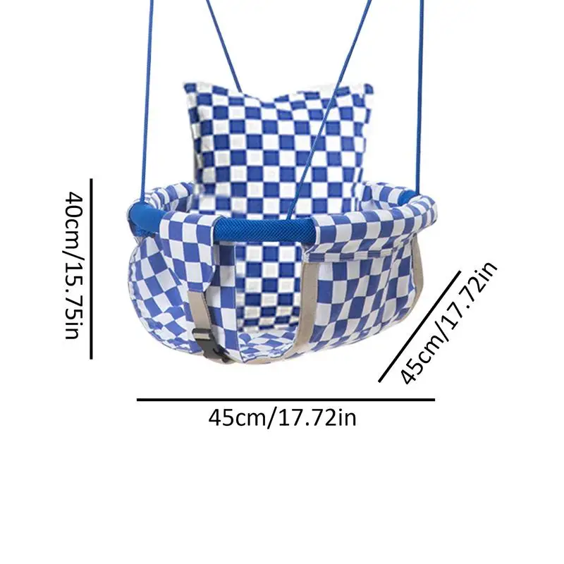 Swing For Kids Safe Children Swing Toddler Indoor Outdoor Swing Set Backyard Swingset Playground Accessories For Kids Adjustable 6