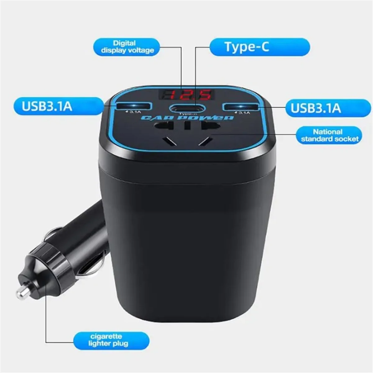 차량용 충전기 인버터 전원 인버터, 12V 24V DC 220V AC 컨버터, 자동차 어댑터 플러그 소켓, 신제품