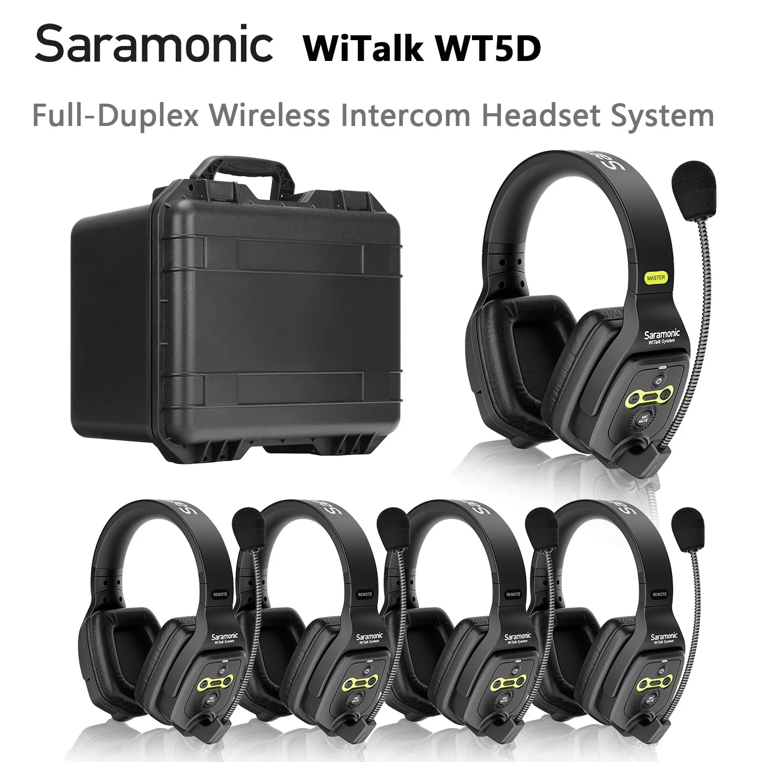 

Гарнитура Saramonic WiTalk WT5D конденсаторная, 1,9 ГГц, 400 м