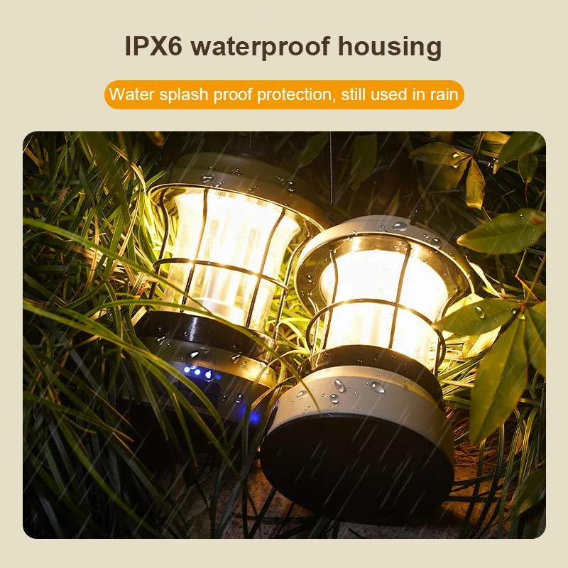 

Rechargeable Camping Lantern Travel Tent Lamp Outdoor Lighting Flashlight Portable Hiking Camping Lamp Camping Supplies 캠핑용품
