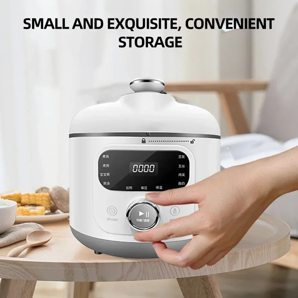 1.6L Electric Pressure Cooker Multifunction Heated Rice Intelligent Electric Pressure Cookers For Home 3