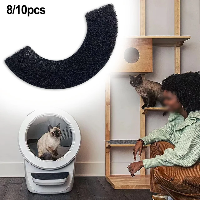 8PCS/10PCS Activated Carbon Filters For Litter Robot 4 |  Carbon Filter Easy Litter & Housebreaking Cat Supplies 2