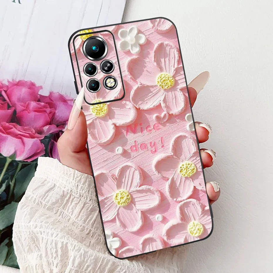 Sleek Black Silicone Soft Back Phone Case - New Design