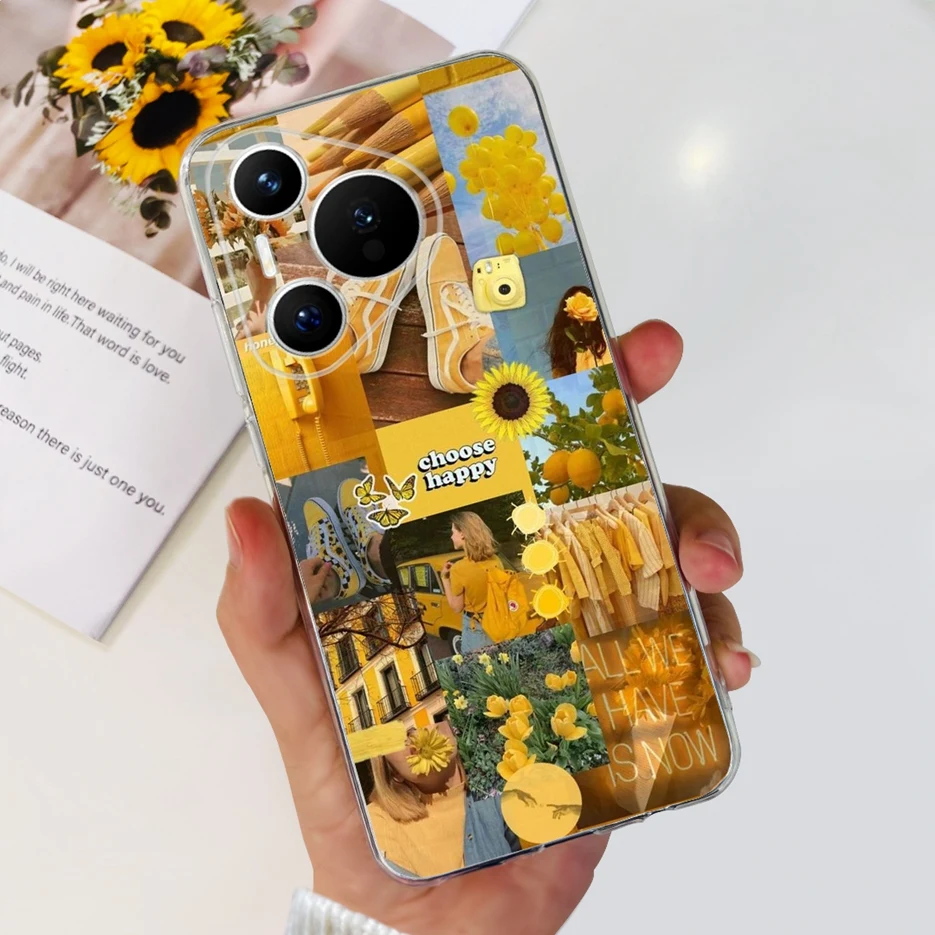 Stylish Painted Clear Silicone Phone Case - Soft and Durable Protective Cover