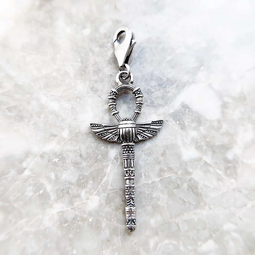 Breloque Croix Ankh Silverly – Argent Sterling 925 – Amulette Égyptienne – Neuve