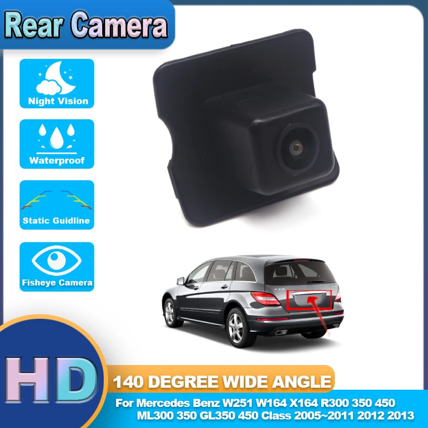 

HD CCD Car Rear View Camera For Mercedes Benz W251 W164 X164 R300 350 450 ML300 350 GL350 450 Class 2005~2013 Reverse Vehicle