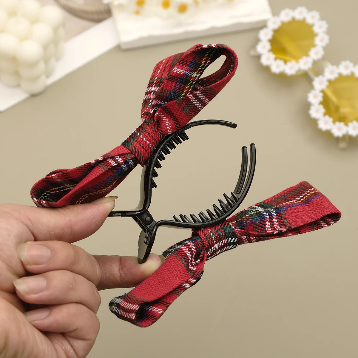 Ladies Elegant Bow Hair Clip Korean Fashion Hairgrip Ponytail Clips Women Girls Party Travel Barrettes Hair Accessories Headwear