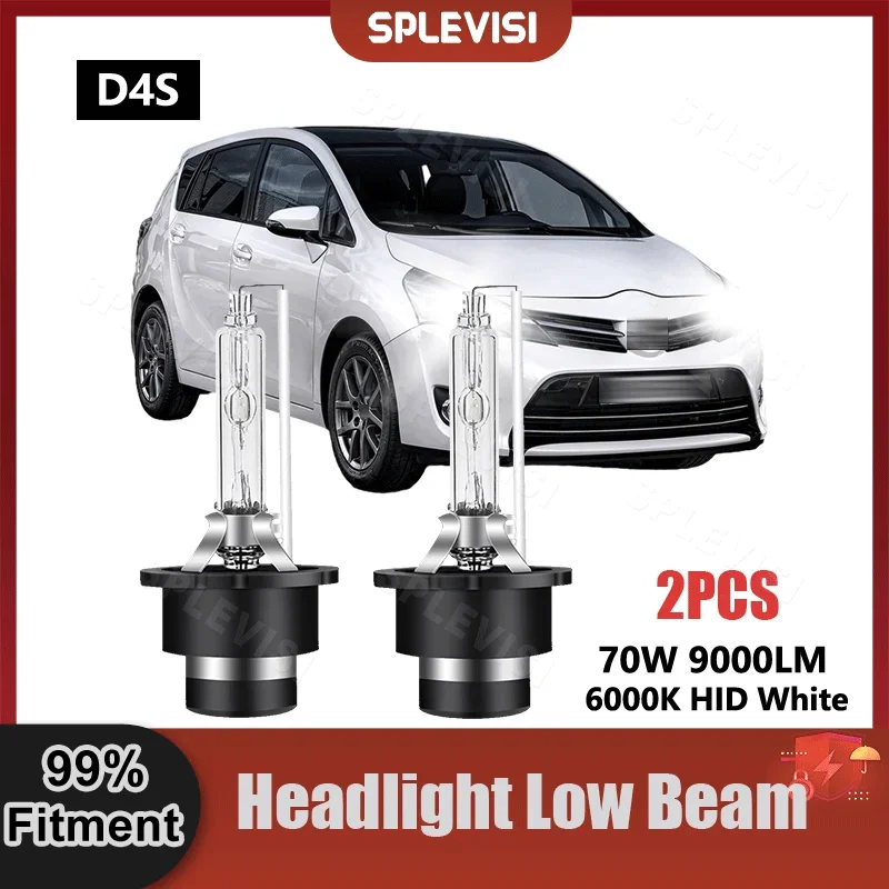 

2PCS D4S Low Beam HID Xenon Lamp Bulbs 6000K 9V-16V For Toyota Verso R2 2009 2010 2011 2012 2013 2014 2015 2016 2017 2018