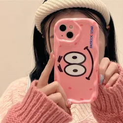 Sponge Patrick Cartoon Wave TPU Soft Phone Case - iPhone SE(2020 2022) (1)