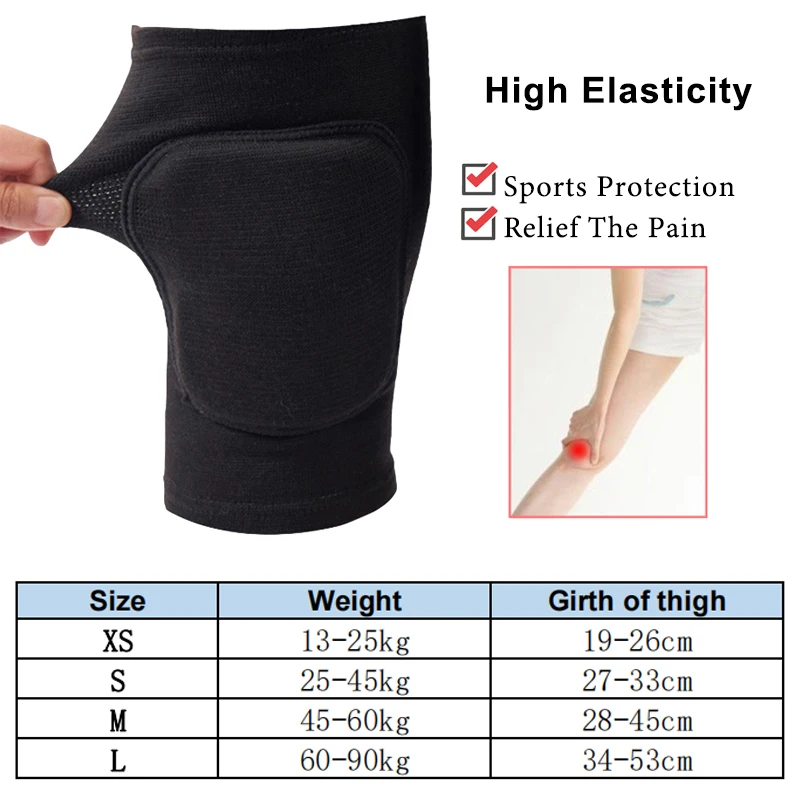 Sports Compression Knee Pads Knee Pad Knee Support Knee Brace Knee Wraps Elastic Knee Protector Thickened Sponge Knees Brace Support for Dancing Workout Training