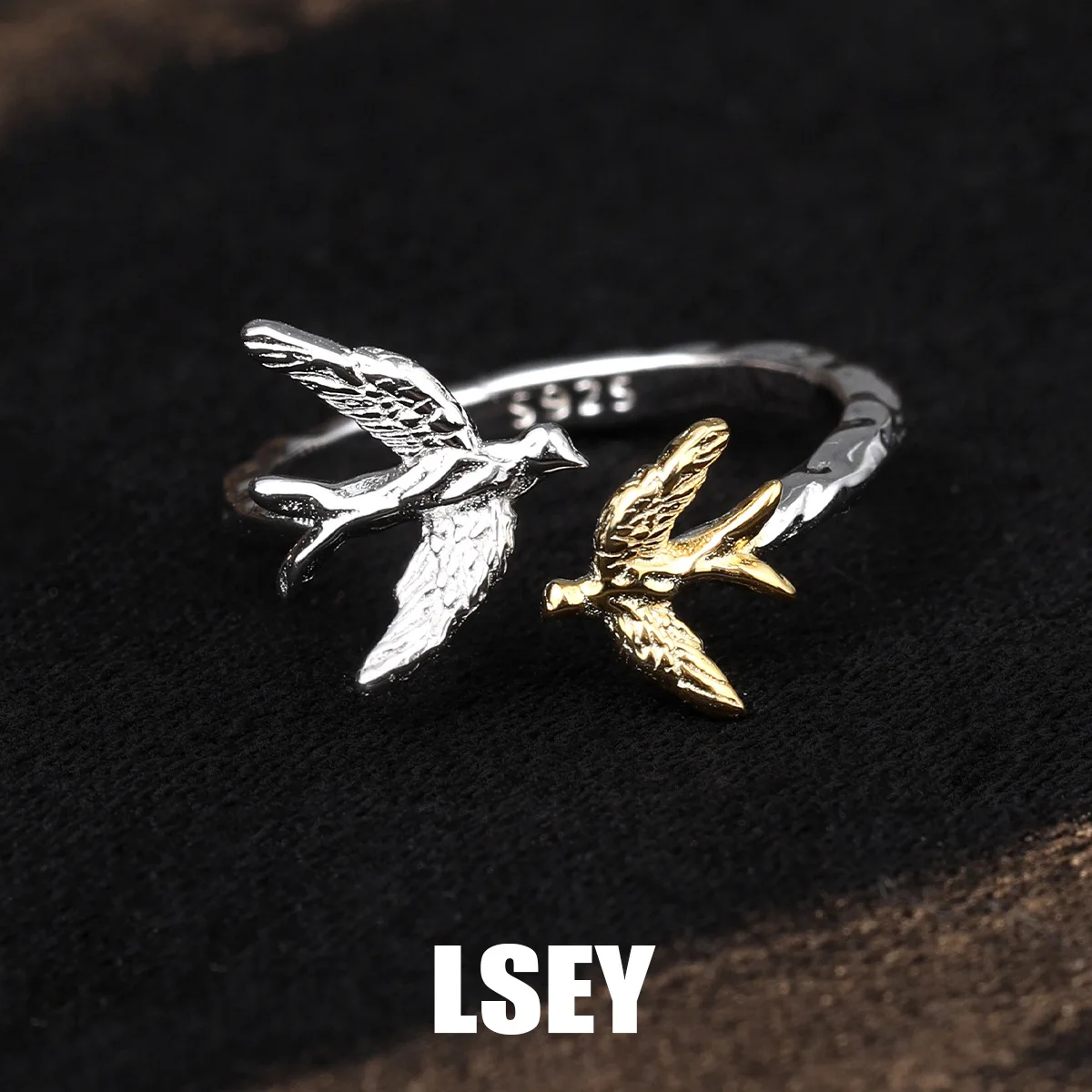 MLKENLY S925 sterling silver Birds, niche personality, Ins