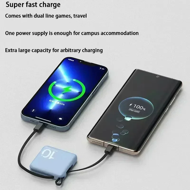 Xiaomi 50000mAh Power Bank Mini Super Fast Chargr Portable External Battery Pack Powerbank Spare Batteries for iPhone 14 Samsung 4
