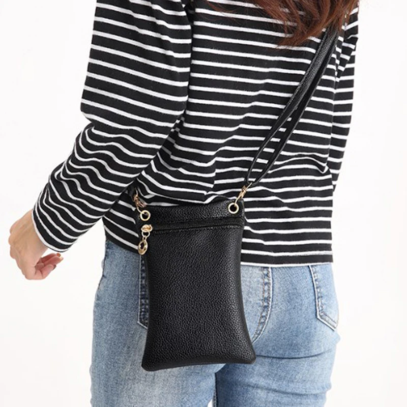 Mobile Phone Bag Women Messenger Bag Women Crossbody Cell Phone Bags Ladies Handbag Sweet Female Shoulder Bag Purses Daily Versatile Wallets