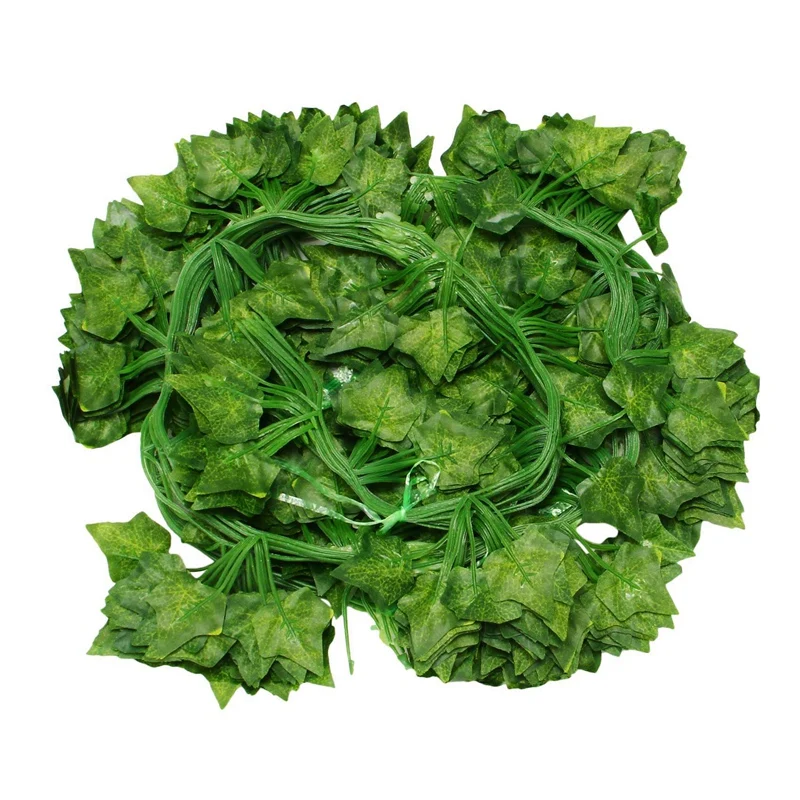 

36 упаковок искусственных листьев плюща, подвесной венок, бугенвиллея, украшение для дома, сада, офиса, стен, зеленый цвет