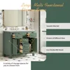 36" Bathroom Vanity with Sink, Freestanding Modern Bathroom Vanity Cabinet with Sink Top, Solid Wood Frame Bathroom Vanity 5