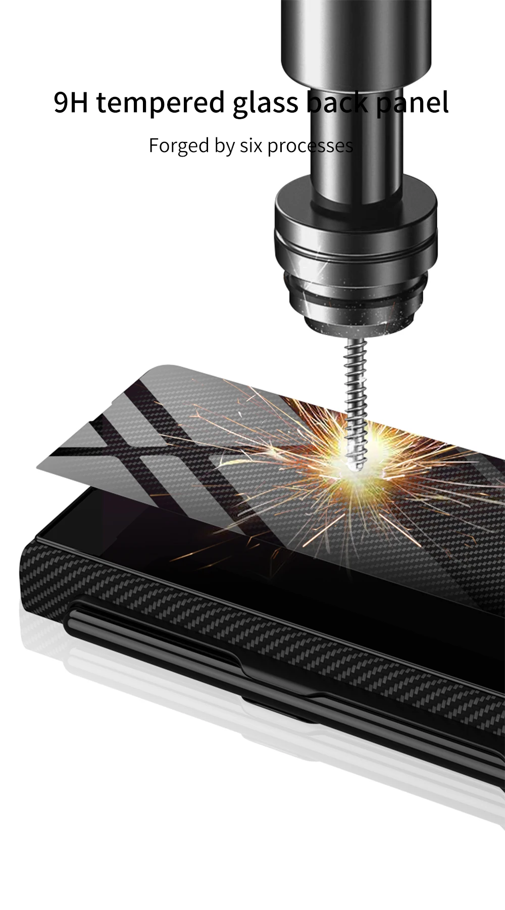 Luxury Plating Tempered Glass Case for Samsung Galaxy Z Fold 3 5G Marble Cases Plastic Frame Hard Glass Cover for Galaxy Z Fold3