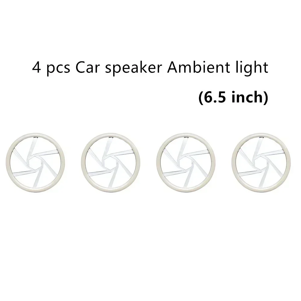 

4PCS 6.5inch LED Car Sound Speaker RGB Symphony 64 Color Ambient Light Interior Decoration Acrylic APP Control Atmosphere Lamp