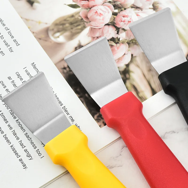 Kitchen Grease Shovel Refrigerator Defrosting Shovel Stainless Steel Lampblack Cleaning Knives Range Hood Cleaning Tool Scraper
