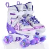 Roller Skates for Girls Boys for Kids 4 Size for Children of Different Ages Adjustable Light Up LED Luminous Wheels 1