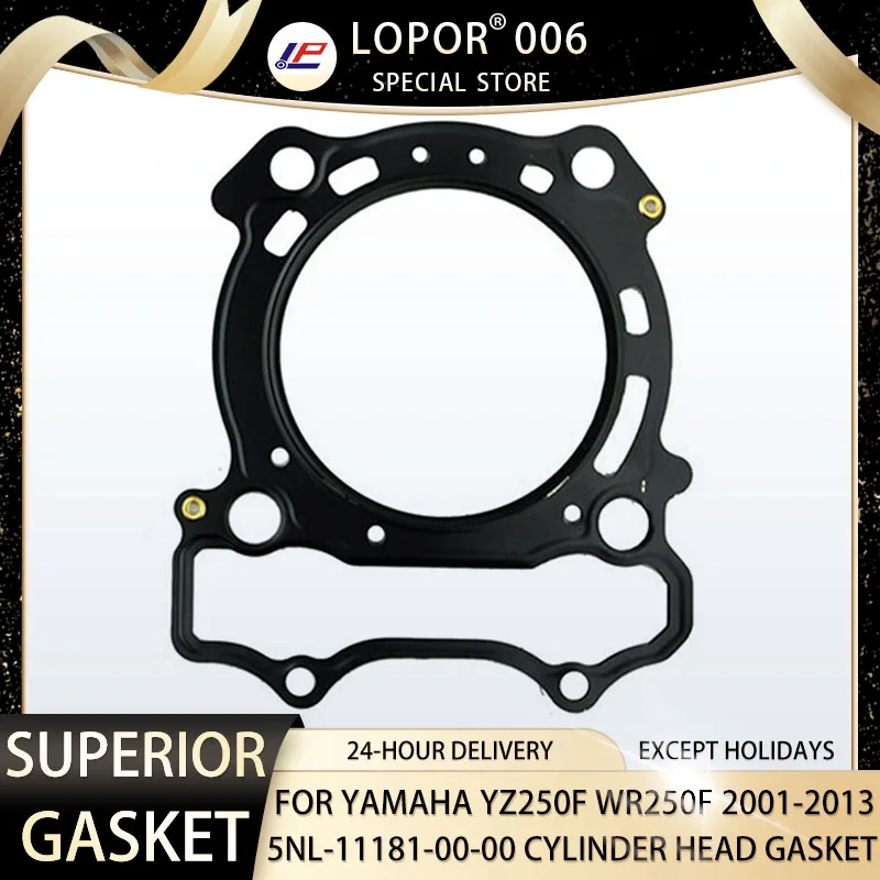 LOPOR Motorcycle Engine Cylinder Head Gasket For YAMAHA YFZ450 WR450F