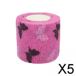 5X Self Adhesive Elastic Bandage Cohesive Bandages Strain Pet Sports