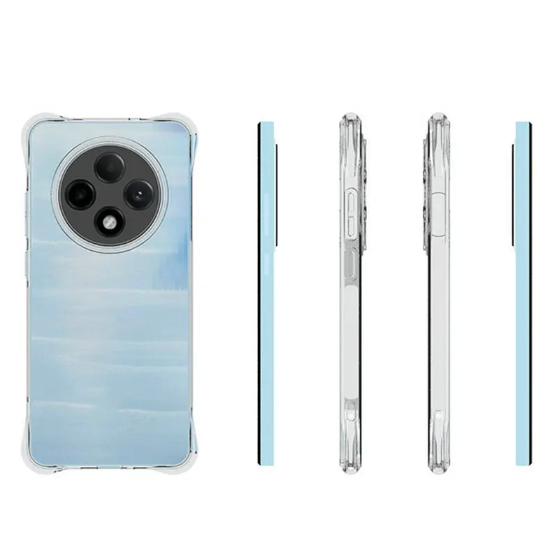 Crystal Clear Anti-Shock TPU Case for OPPO - Transparent Protective Cover for Reno Series