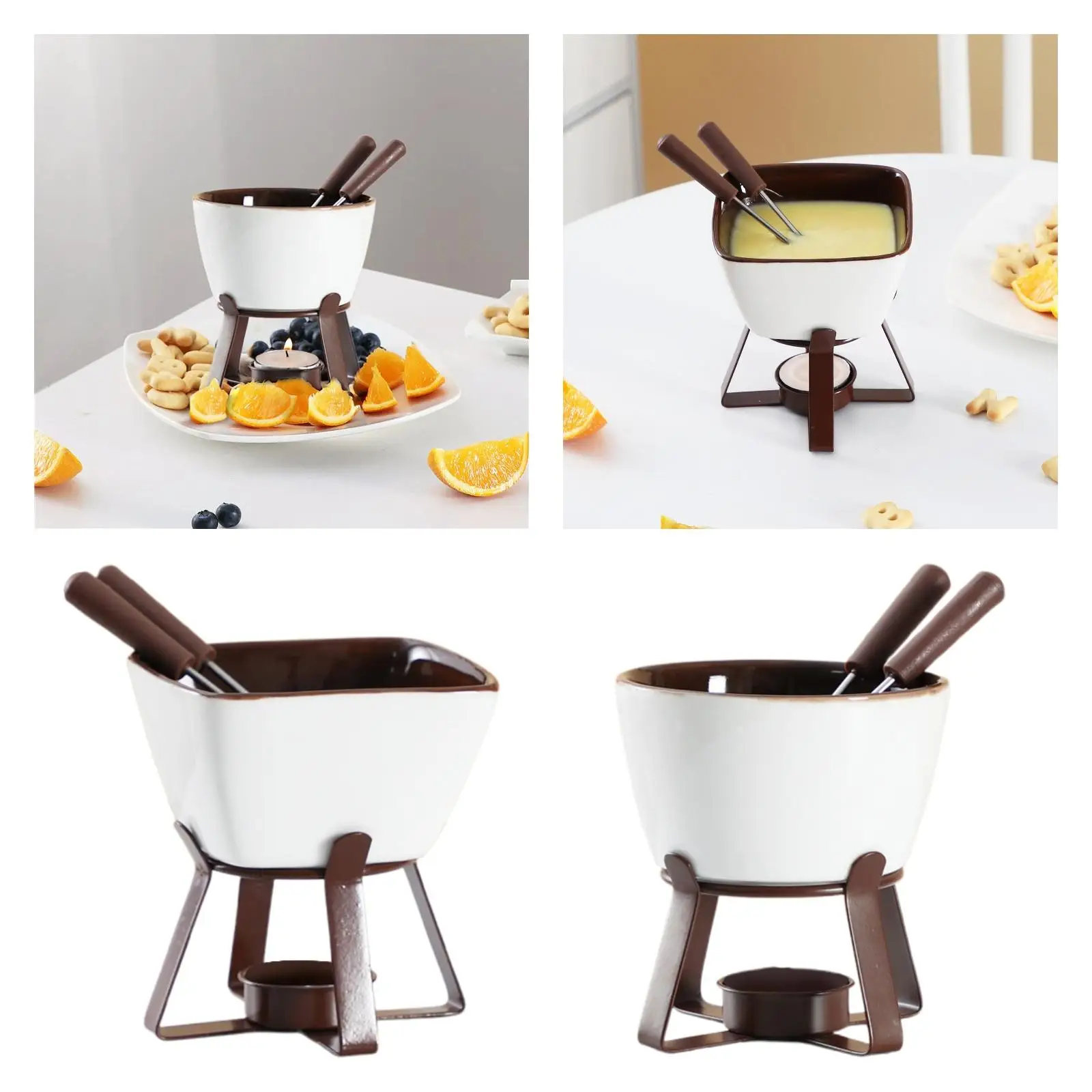 Fondue Mug Cheese Kitchen Birthday Melting Mug Dinner Chocolate Melting Cup