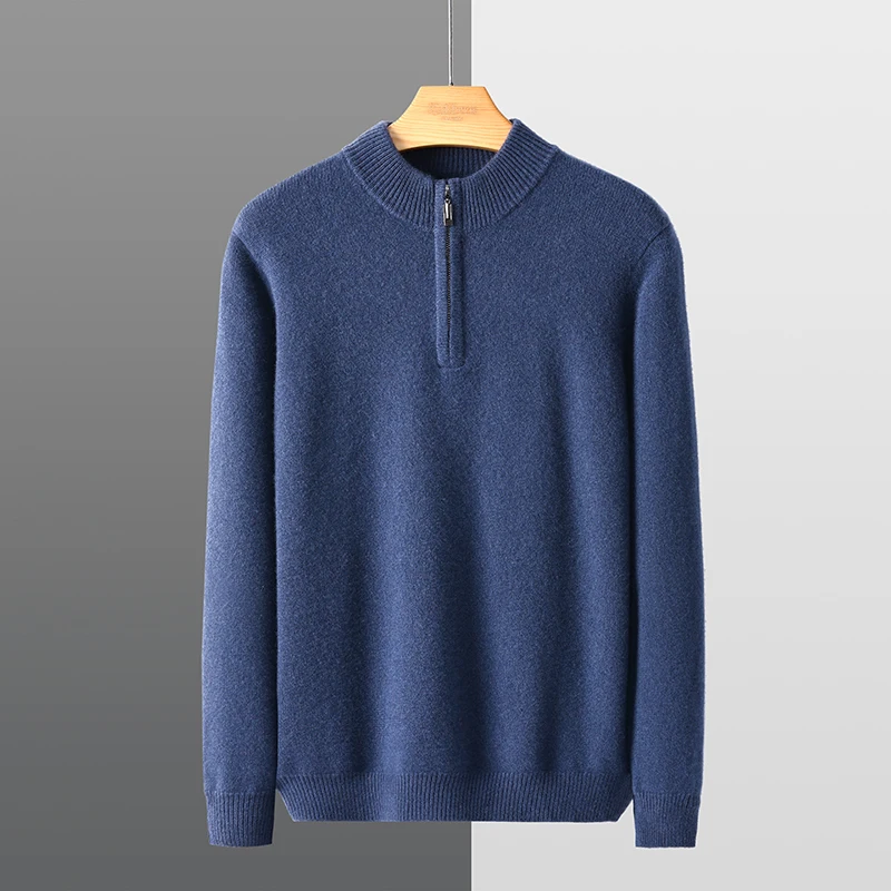 

Мужской шерстяной свитер с круглым вырезом, Осень-зима 2023