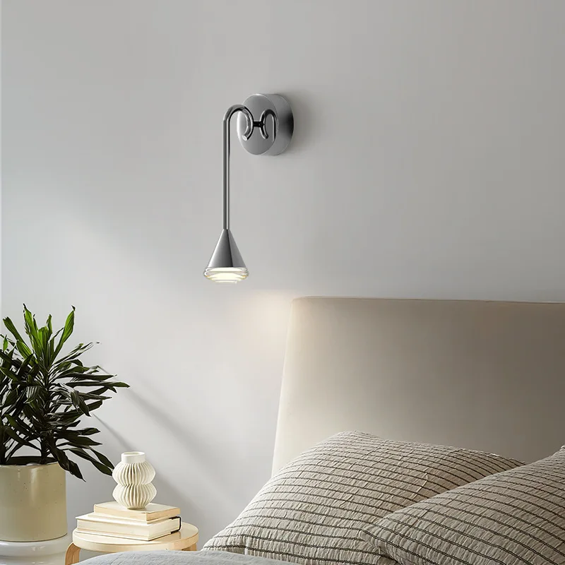 

2023 New minimalist led bedroom bedside wall lamp creative light luxury living room background wall lamp stair crossing lamp