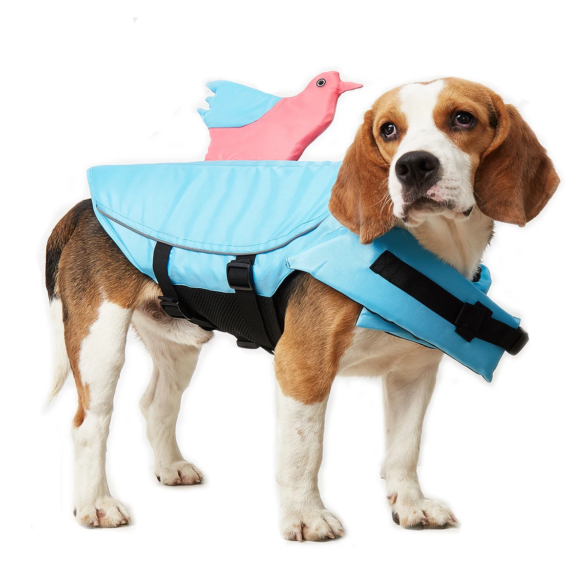 Chaleco de baño Salvavidas Ajustable Chaleco Salvavidas de flotación para Mascotas con Mango de Rescate MagiDeal Chaleco Salvavidas de poliéster para Perros 