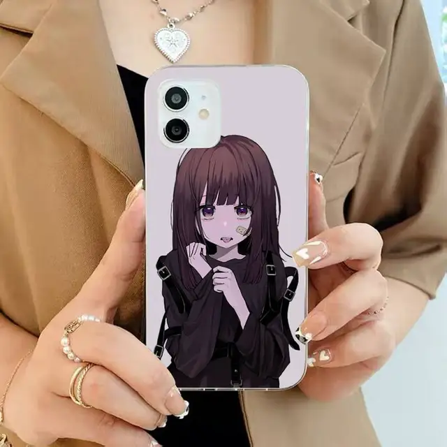Menhera chan anime girl cute Phone Case Candy Color for iPhone 6 7 8 11 12  13 s mini pro X XS XR MAX Plus - AliExpress