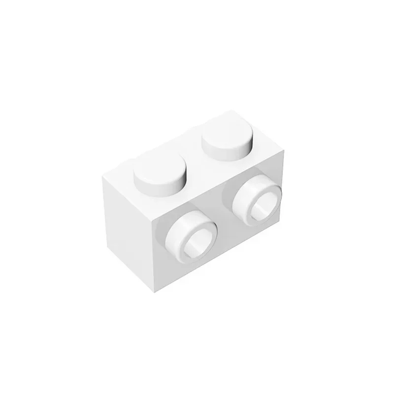 MOC 60PCS 52107 개조 1x2 빌딩 블록 키트 양면 스터드 포함 브릭 입자 퍼즐 DIY 장난감 어린이 생일 선물