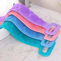 Bathroom Shower Back Brush Body Silicone Scrub Exfoliating Sponge Bath Scrub Clean Tool Stain Removal Bath Belt - Image 2