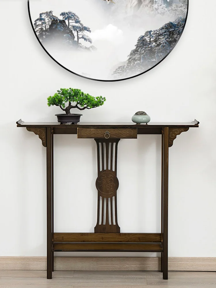 

Chinese Altar Household Ultra Narrow a Long Narrow Table Side View Table against the Wall Warped Head Console Tables Side Table